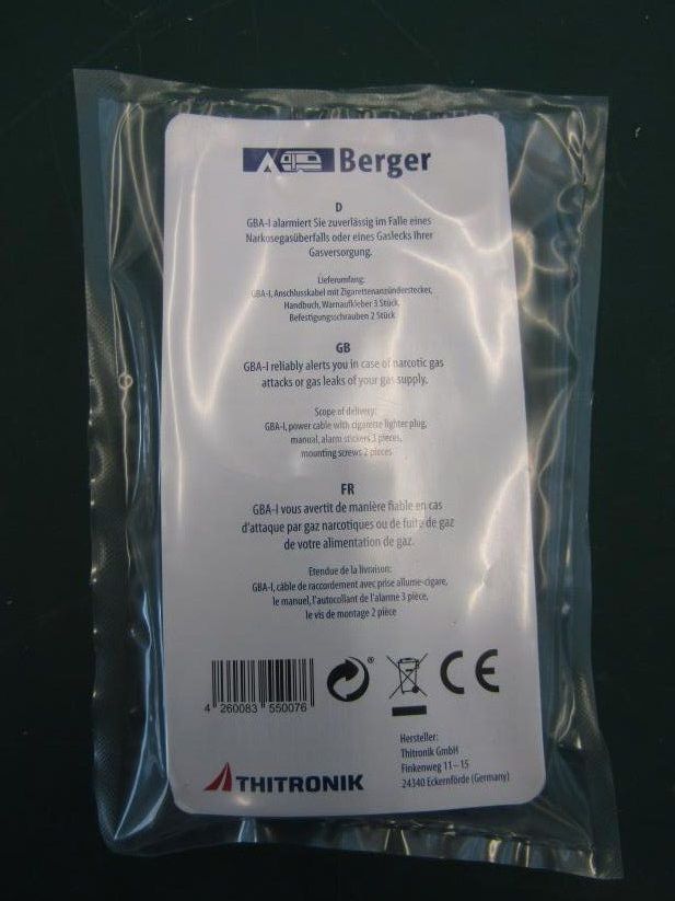 Alarmanlagen: Berger GBA-1 Gasalarm NEU – Neu (gemäss Beschreibung) aus Weisslingen von TechnoFant 1