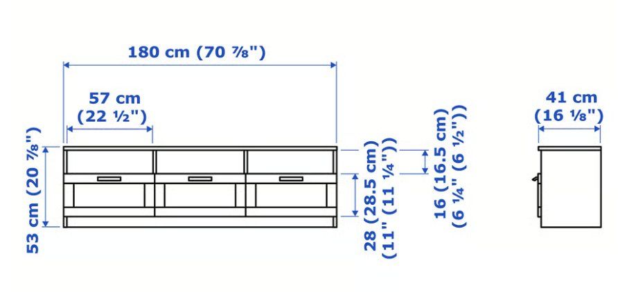 Ikea Mobili TV: Meuble TV (BRIMNES, IKEA) – Usato da Lausanne venduto da val_6klk 2