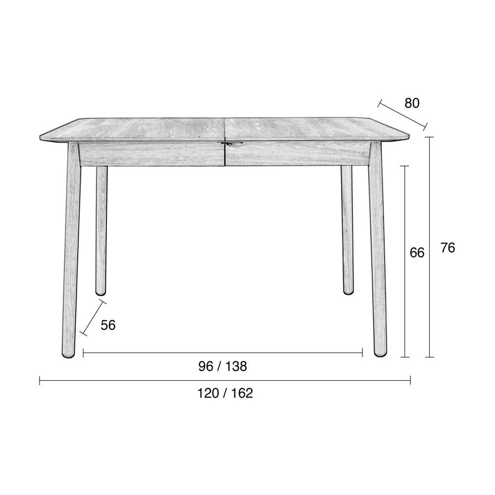 Tavoli: Table à manger extensible de 120 à 162 cm – Usato da La Tour-de-Peilz venduto da 3RST 8