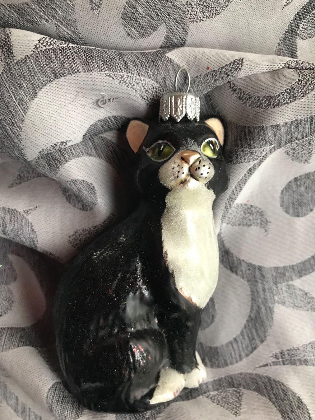 Tutte le decorazioni: Sitzende Katze schwarz Christbaumschmuck – Nuovo e nell'imballaggio originale da Alpnach Dorf venduto da marvo 1