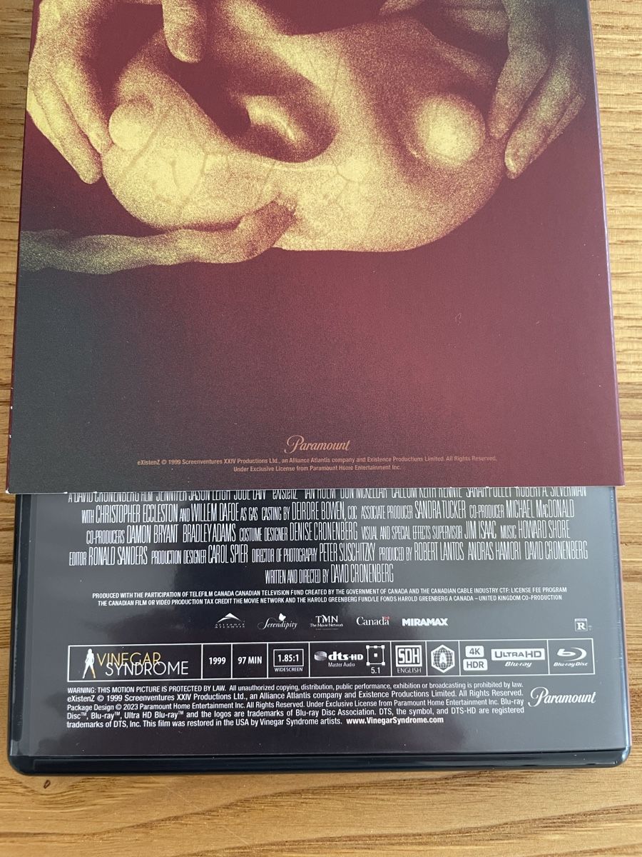 Tutti i DVDs: Existenz 4K - Vinegar Syndrome – Usato da Lugano venduto da vtr_7fls 4