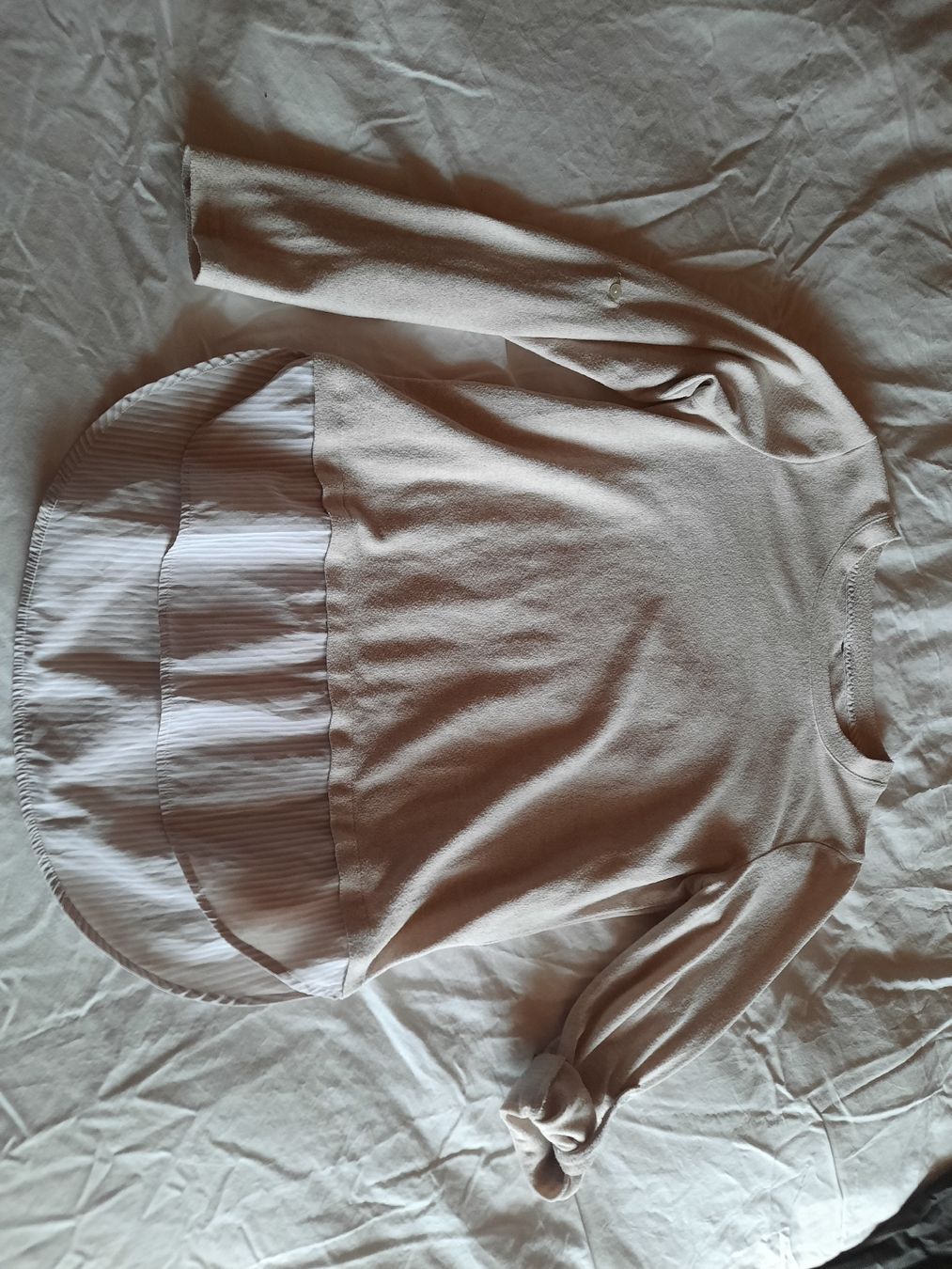 Pullover & Sweatshirts: Hübscher Damen-Pullover mit Hemdbluse-Einsatz, Gr.36/38🤍🦝 – Gebraucht aus Seewil von silkia 2