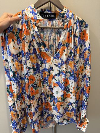 Uterqüe Floral Blouse - Size S