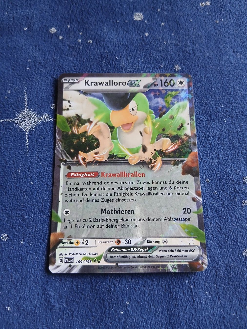 Pokémon Carte collezionabili: Krawalloro EX/Squawkabilly EX HOLO Rare (DE) Paldea Evolved – Nuovo (secondo la descrizione) da Hinterfultigen venduto da Marcel2112