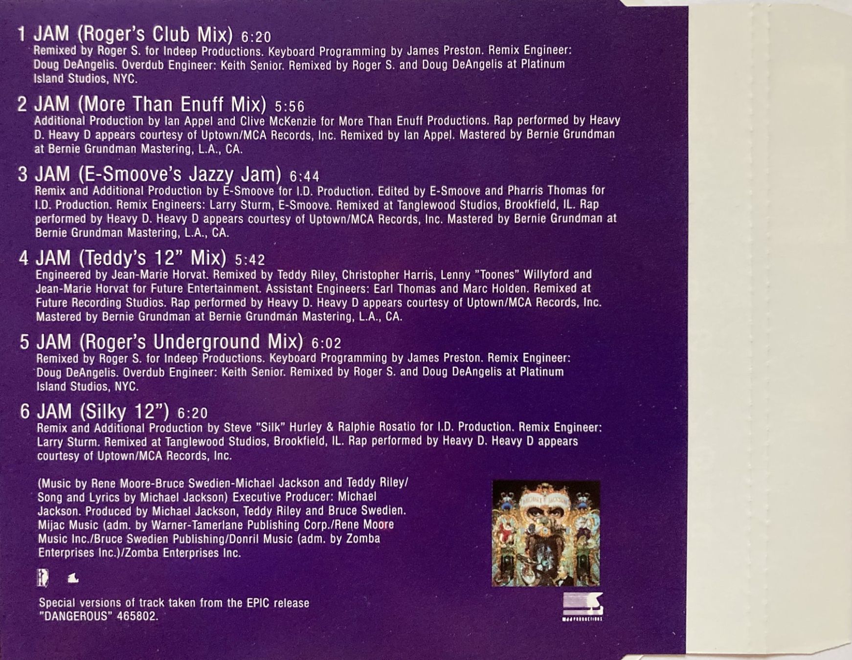 CD: MICHAEL JACKSON - JAM # 2 – Usato da Bottens venduto da hotter-than-hell 1