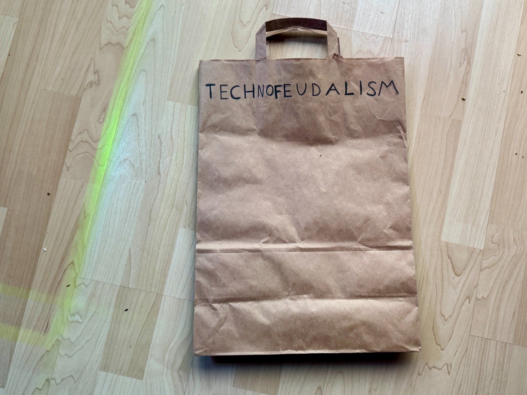 Sacs: Papiertüte "TECHNOFEUDALISM" – D'occasion à Schlieren par Edgar_k 2