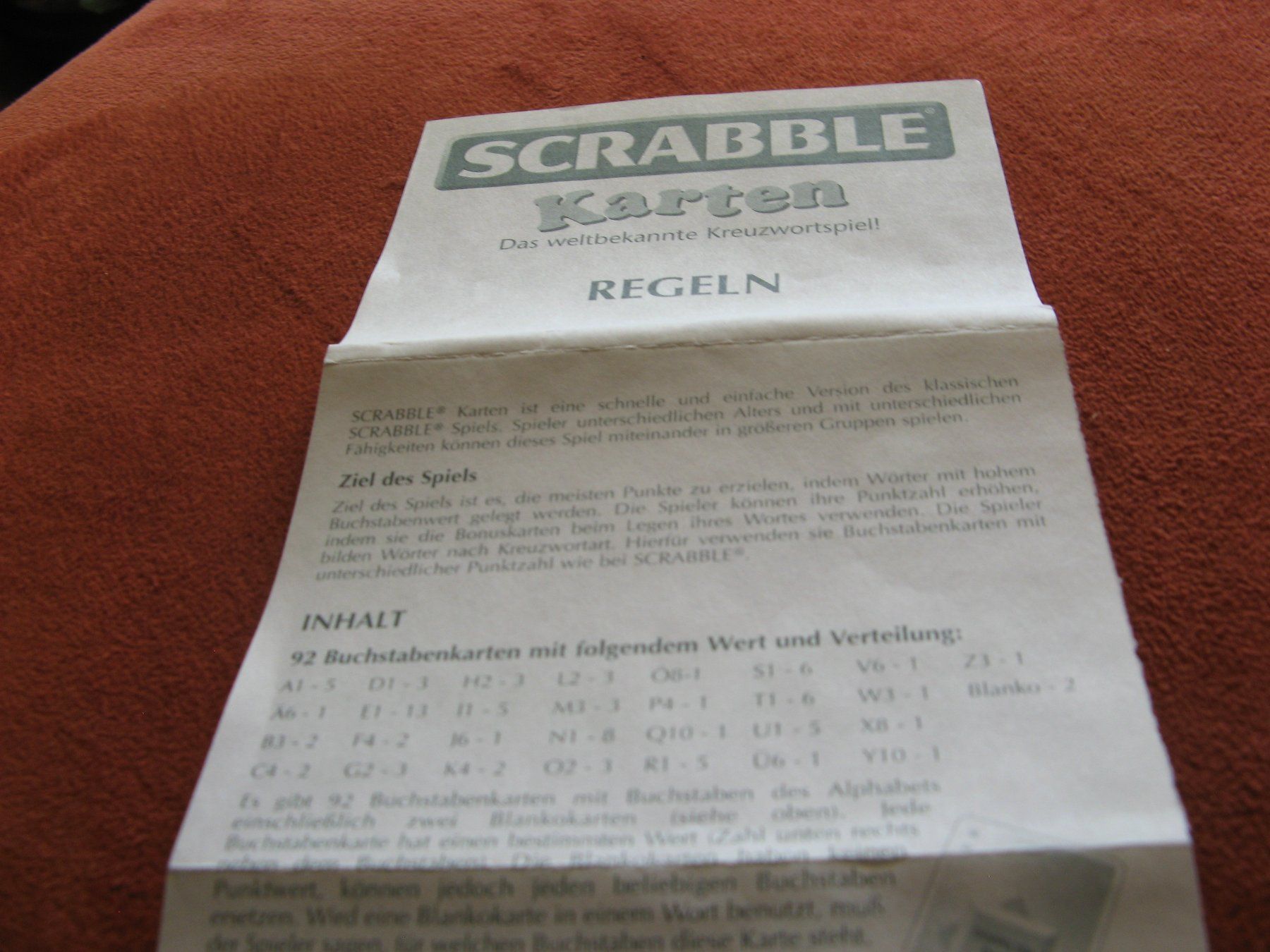 Mattel Jeux: Scrabble Karten Spiel – D'occasion à Zürich par apil 3