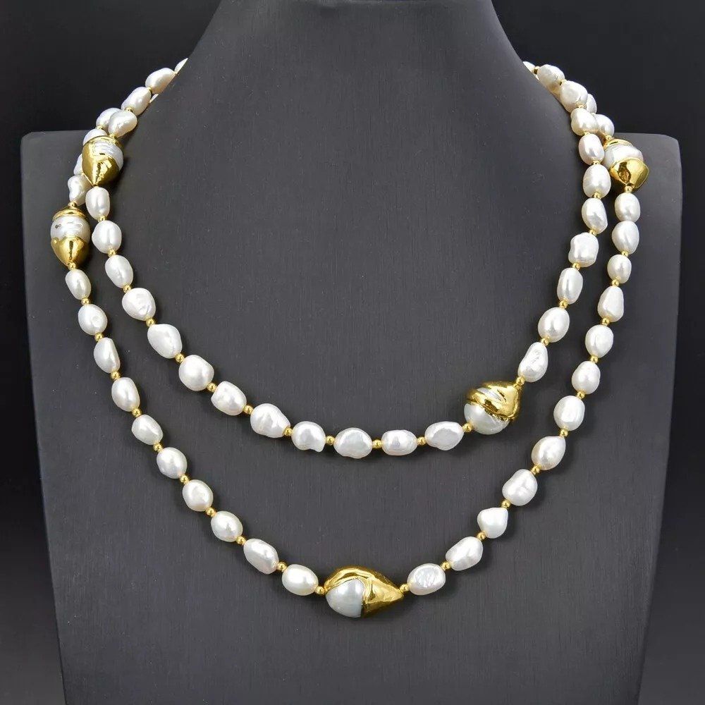 Ketten: 106 cm Weiss Lua Perlenkette Echt Collier Perle Halskette – Neu (gemäss Beschreibung) aus Prilly von ilyria73 2