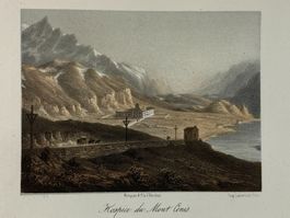 Mont Cénis Souvenir Suisse Briquet Cuvillier / Lemercier