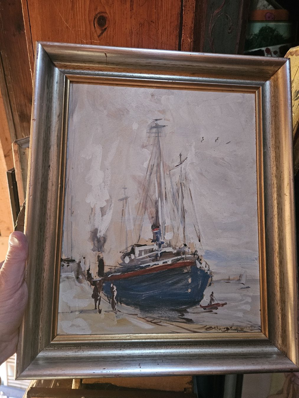 Dipinti: gemälde schiff – Usato da Schwellbrunn venduto da Omega-alpha