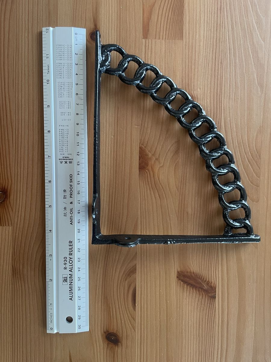 Scaffali: Black Chain Shelf Bracket - Stylish and Sturdy Design! – Nuovo (secondo la descrizione) da Altstätten SG venduto da Holzkopf_12 1
