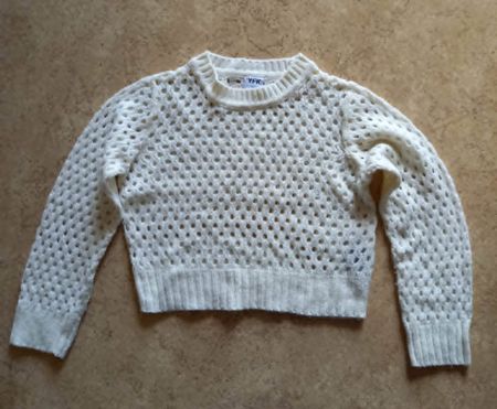 Kinder Strick Pullover gelocht Gr 128