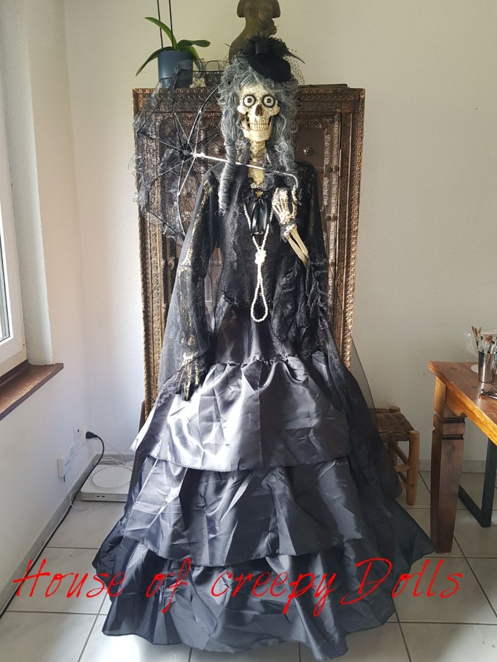 Tutte le decorazioni: HORROR/ HALLOWEEN / SKELETT / BAROCK DAME – Nuovo (secondo la descrizione) da Root venduto da LifestyleAccessoires 1