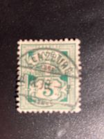Schweiz 1899 Ziffern KZ 5 Rp. Vollstempel LENZBURG 18.9.99
