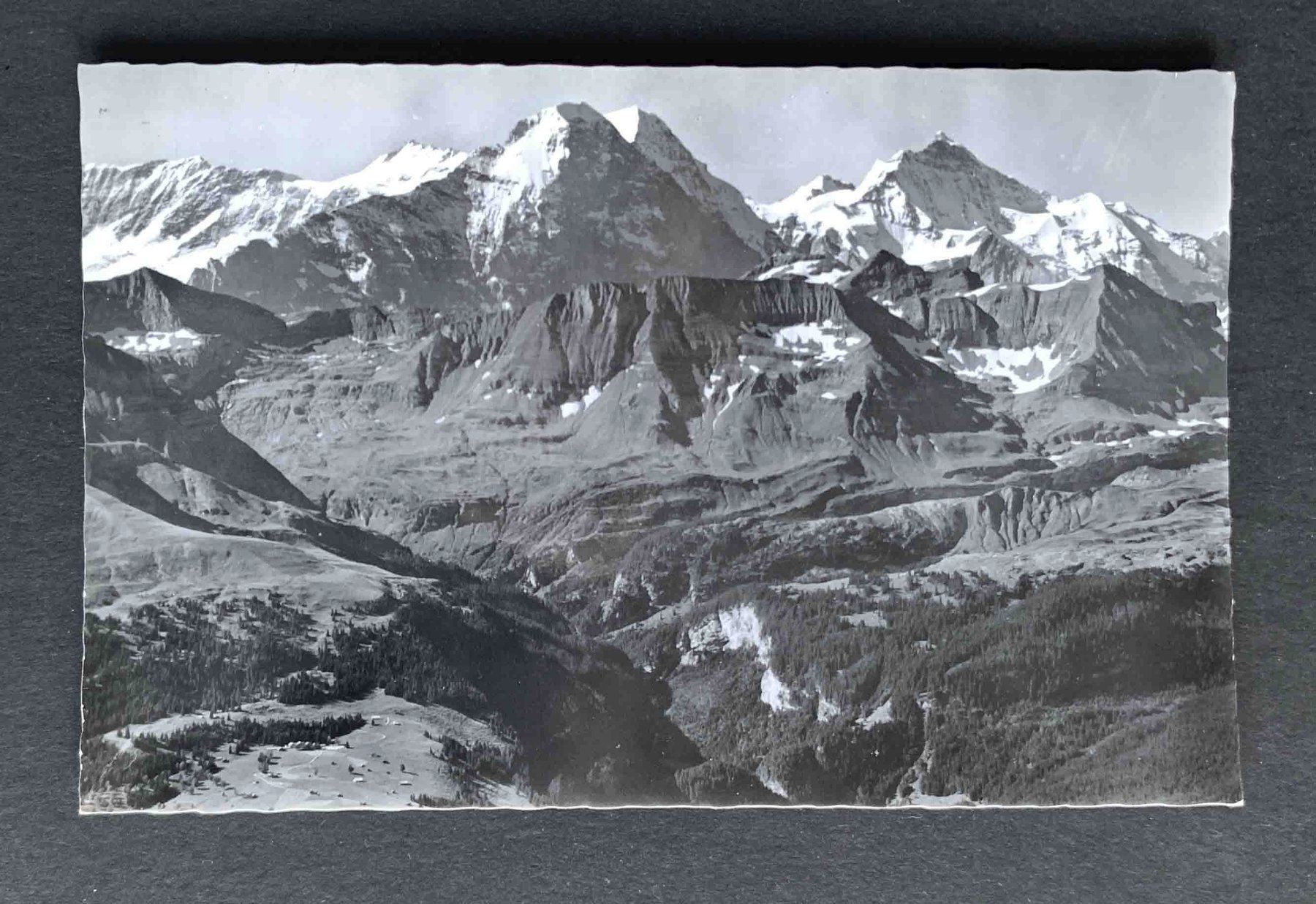 Cartoline postali: AK Brienzer Rothoen Blick auf Eiger Mönch und Jungfrau – Usato da Goldau venduto da artelier1