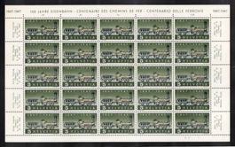 1947, Lok Nr.277 mit Abart "fehlende Speiche" im Bogen **
