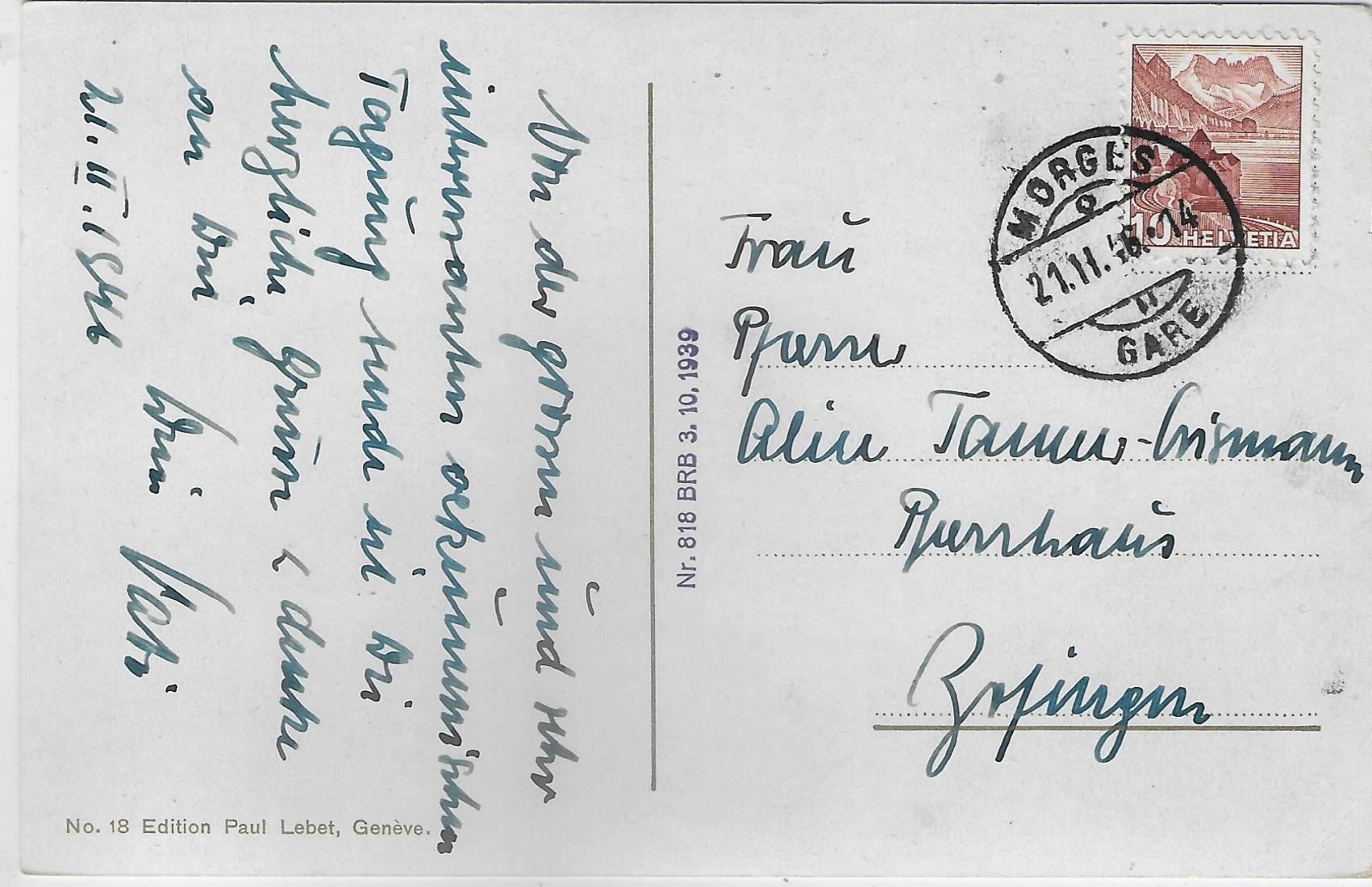 Cartoline postali: Geneve - La Rade et le Mont-Blanc – Usato da Ettingen venduto da Kartenplanet 1