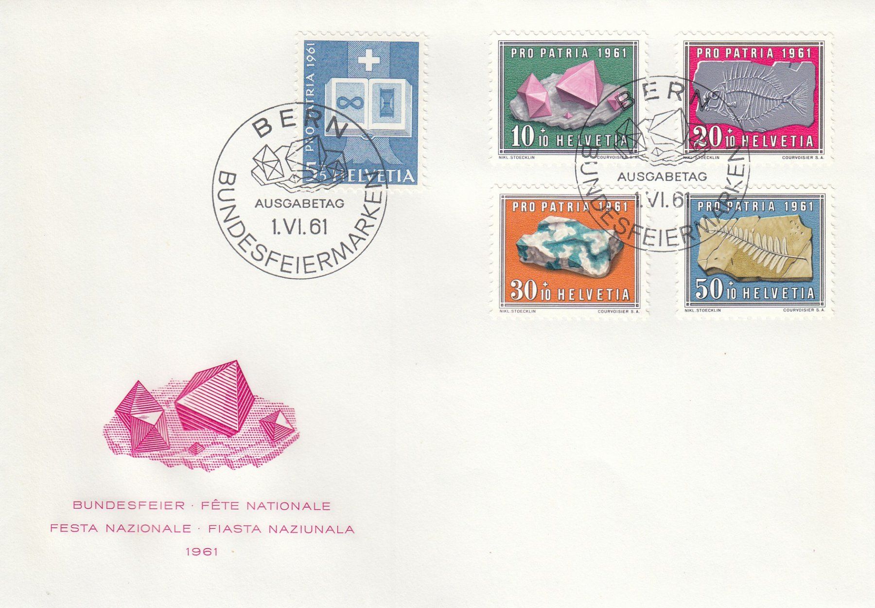 Tutti i francobolli: 1961 Pro Patria FDC – Usato da Spreitenbach venduto da Mustang_1105