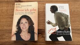 2 Taschenbücher Bevor ich gehe und 12 Years a Slave