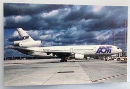 Postcard McDonnell Douglas DC-10-30 AOM
