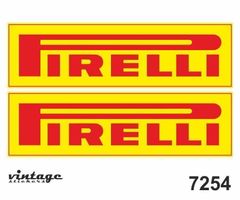 Pirelli Vintage Aufkleber Sticker 2teilig  (Art. 7254)
