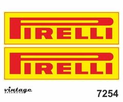 Pirelli Vintage Aufkleber Sticker 2teilig (Art. 7254)