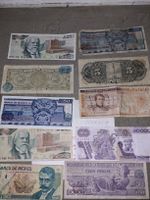 Alte Banknoten aus Mexiko, diverse Jahrgänge 