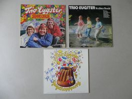 3 LP Volksmusik Trio Eugster Autogramm