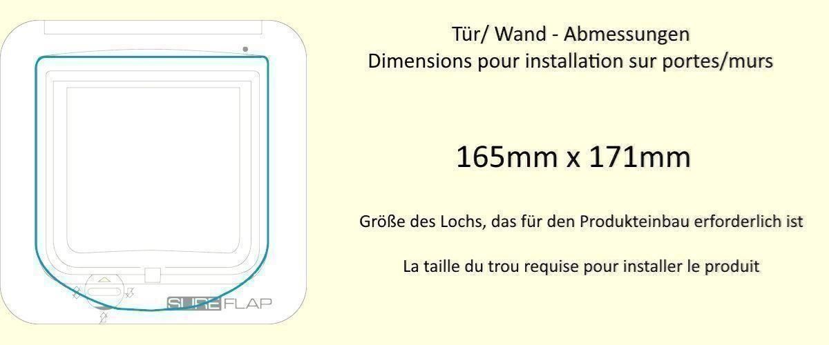 Chatières: SureFlap Mikrochip Katzenklappe (weiß) – Neuf avec emballage d'origine à Bottighofen par zaap 5