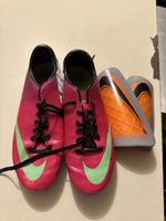 Nike Fussballschuhe pink Grösse41 und Schienbeinschonern
