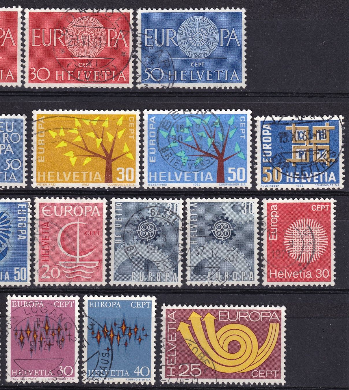 Tutti i francobolli: CH, Europa, Lot gestempelt – Usato da Castione venduto da Rx-stamps 2