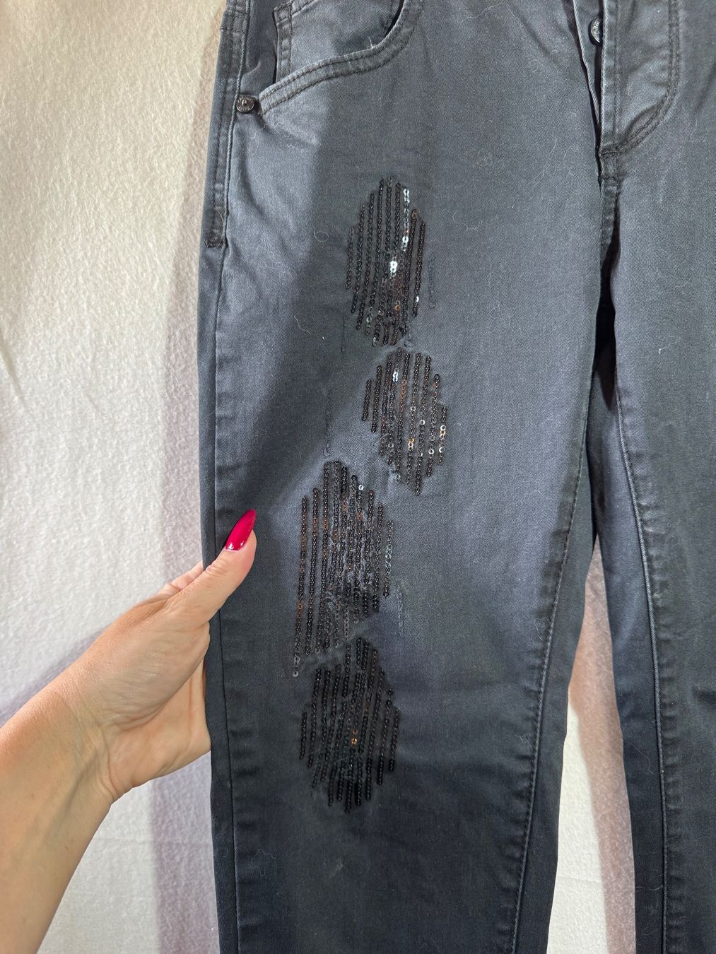 Jeans: Jeans mit Pailletten von Chicoree Gr. 36 – Usato da Grosswangen venduto da second_hand_dress 1