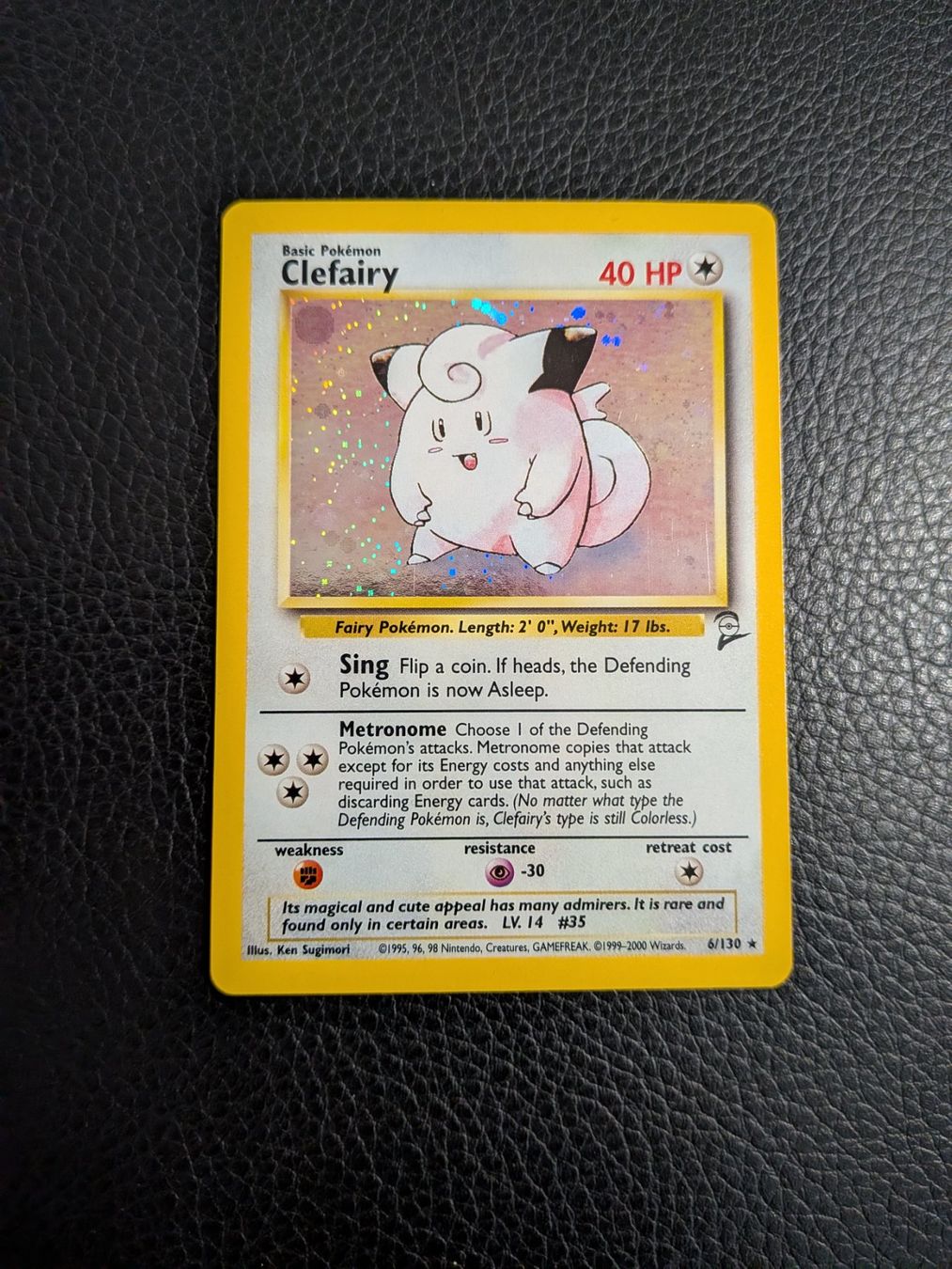 Pokémon Carte collezionabili: 2000 Base Set 2 Clefairy Holo 6/130 Ab 1 – Usato da Paradiso venduto da Pkmn10