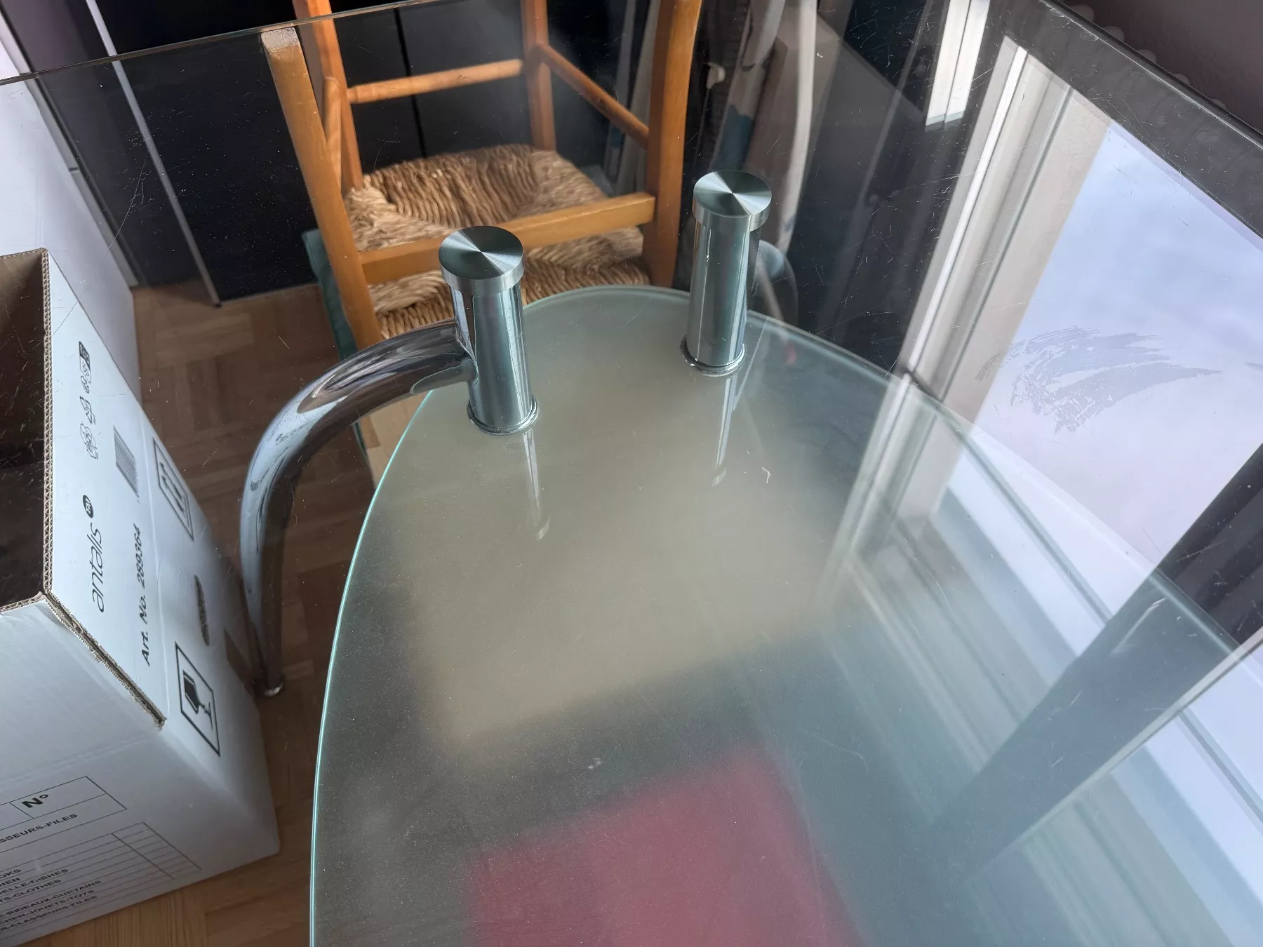 Tavoli: Glastisch mit Dekomöglichkeit – Usato da Grosswangen venduto da Swisslue 3