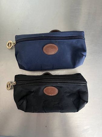 Longchamp Kosmetiktäschchen / kleine Taschen Blau & Schwarz