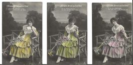 Kitsch Serie 6 AK Mit dem Herzen such ich Dich  Motiv