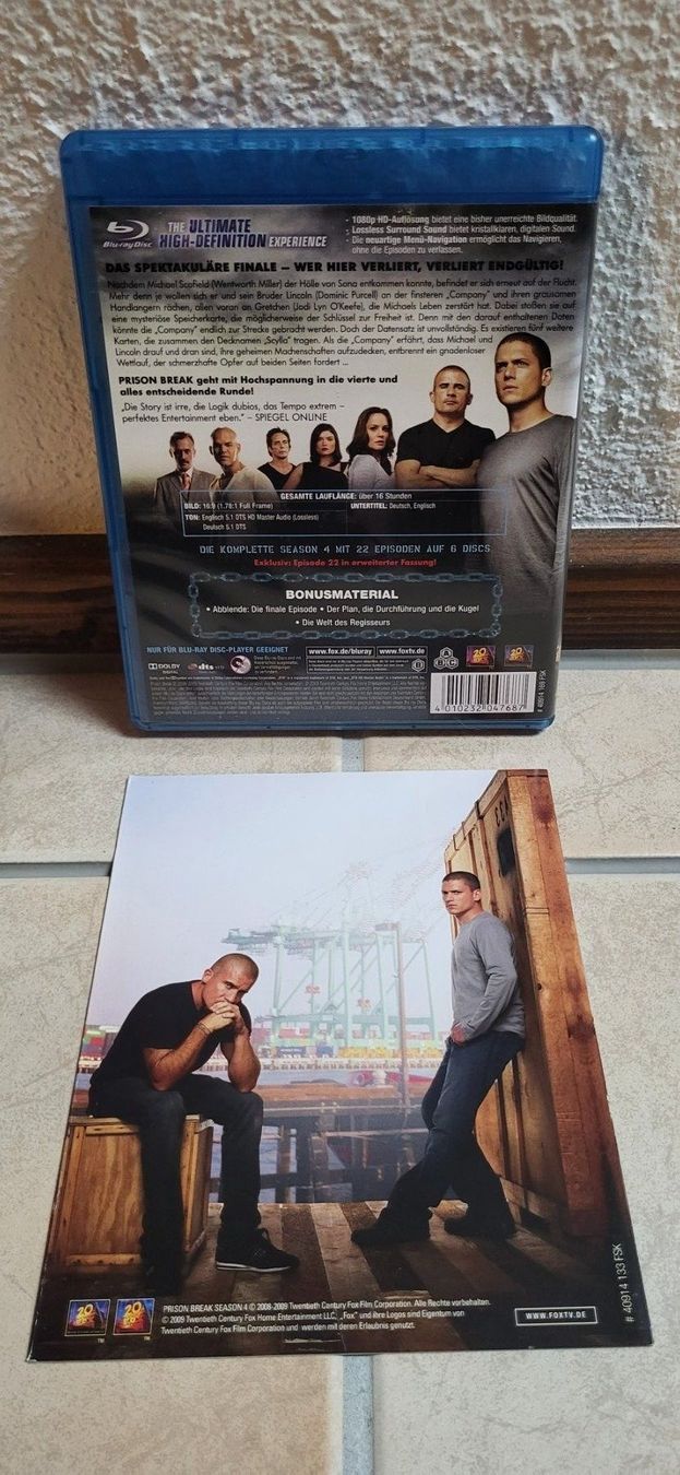 Tutti i DVDs: Blu Ray - Prison Break Staffel 4 – Usato da Münsingen venduto da Heroism2010 3