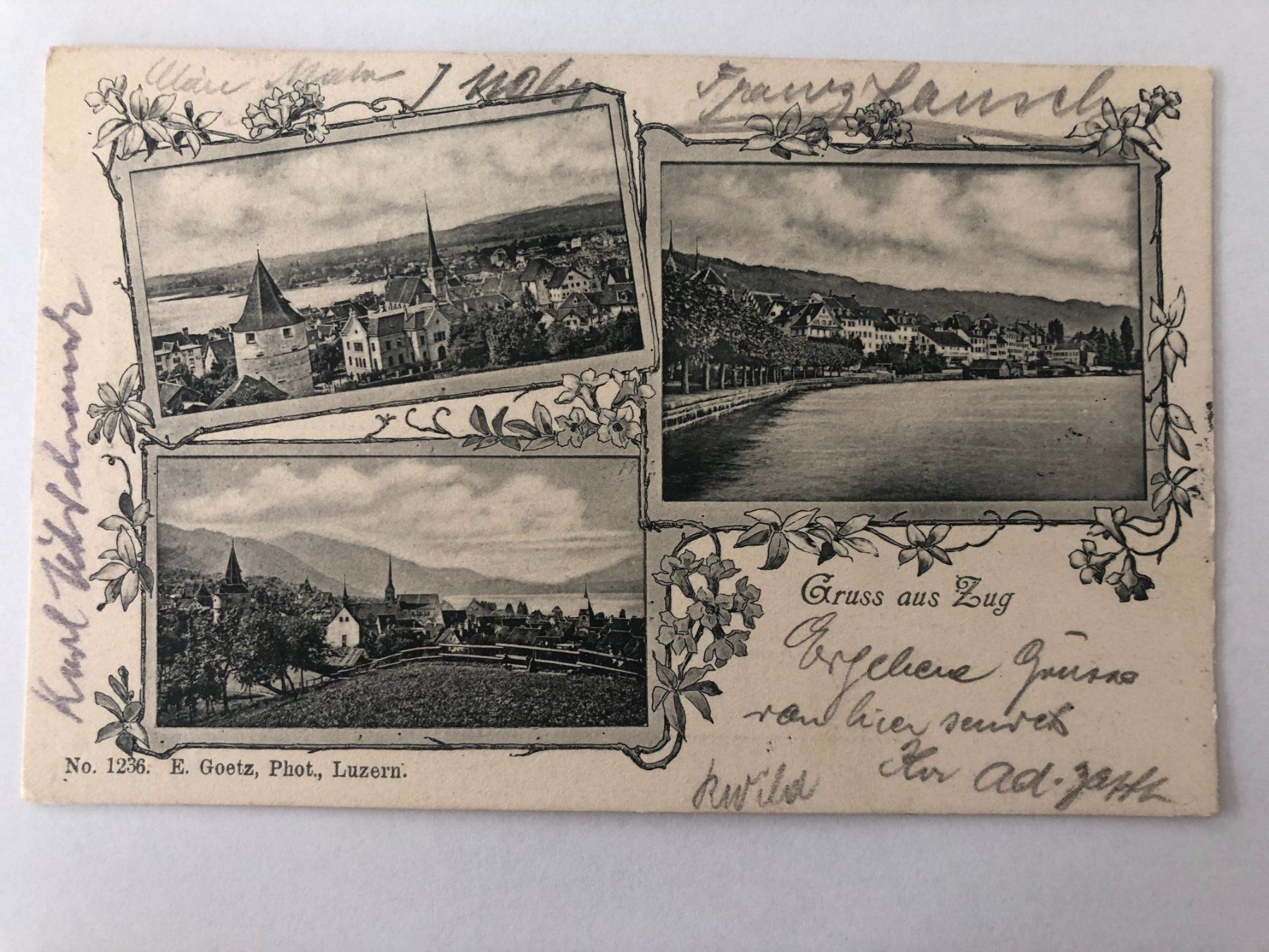 Cartoline postali: Gruss aus Zug 1906 – Usato da Pfäffikon ZH venduto da Waltoversand