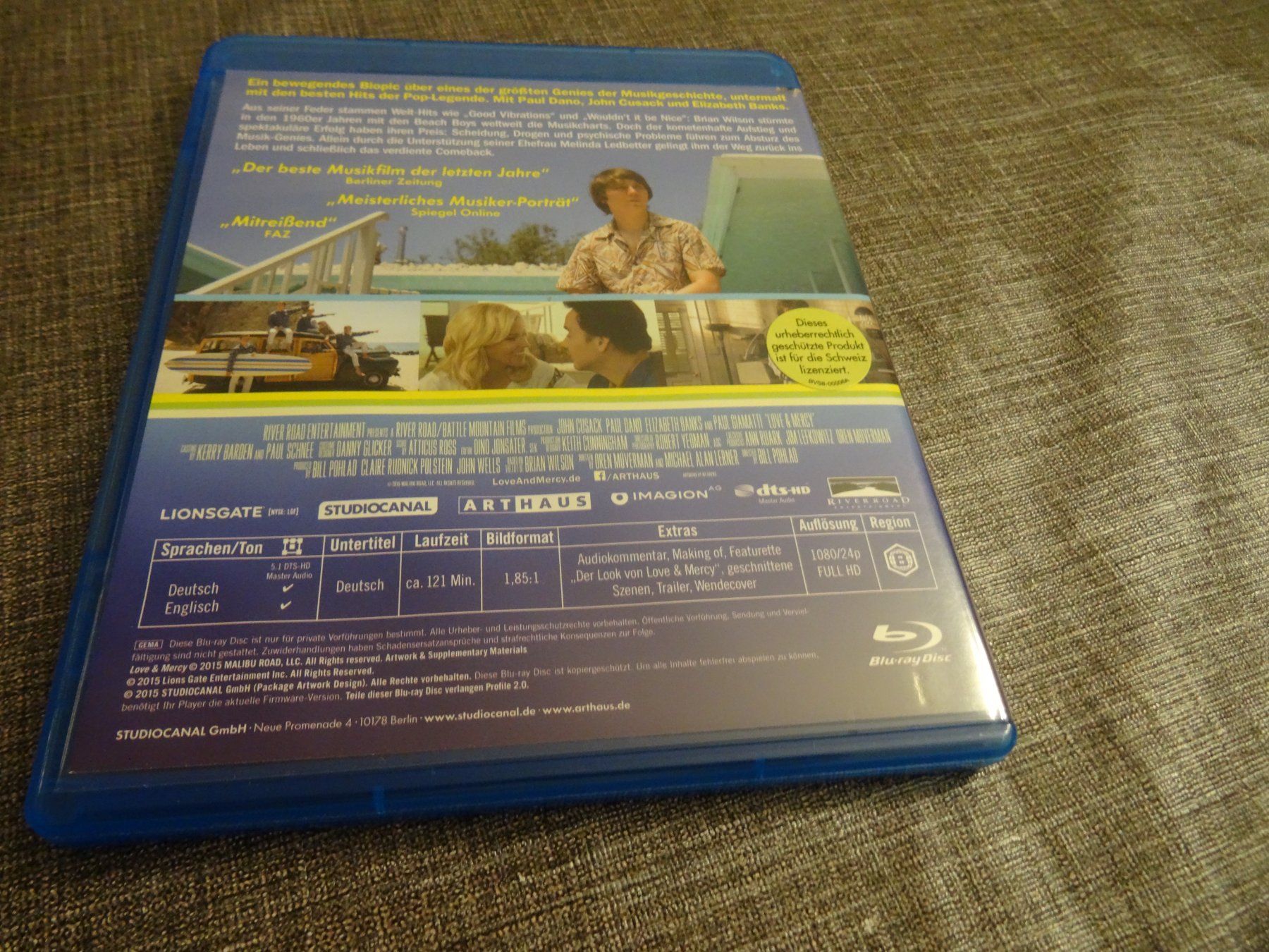 Alle DVDs: Blu-ray Love & Mercy – Gebraucht aus Olten von Disc-Verkauf 2