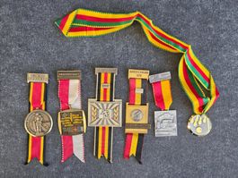 Auszeichnungen Kegeln SM 1974 - 1976 6 Stücke Sammlung