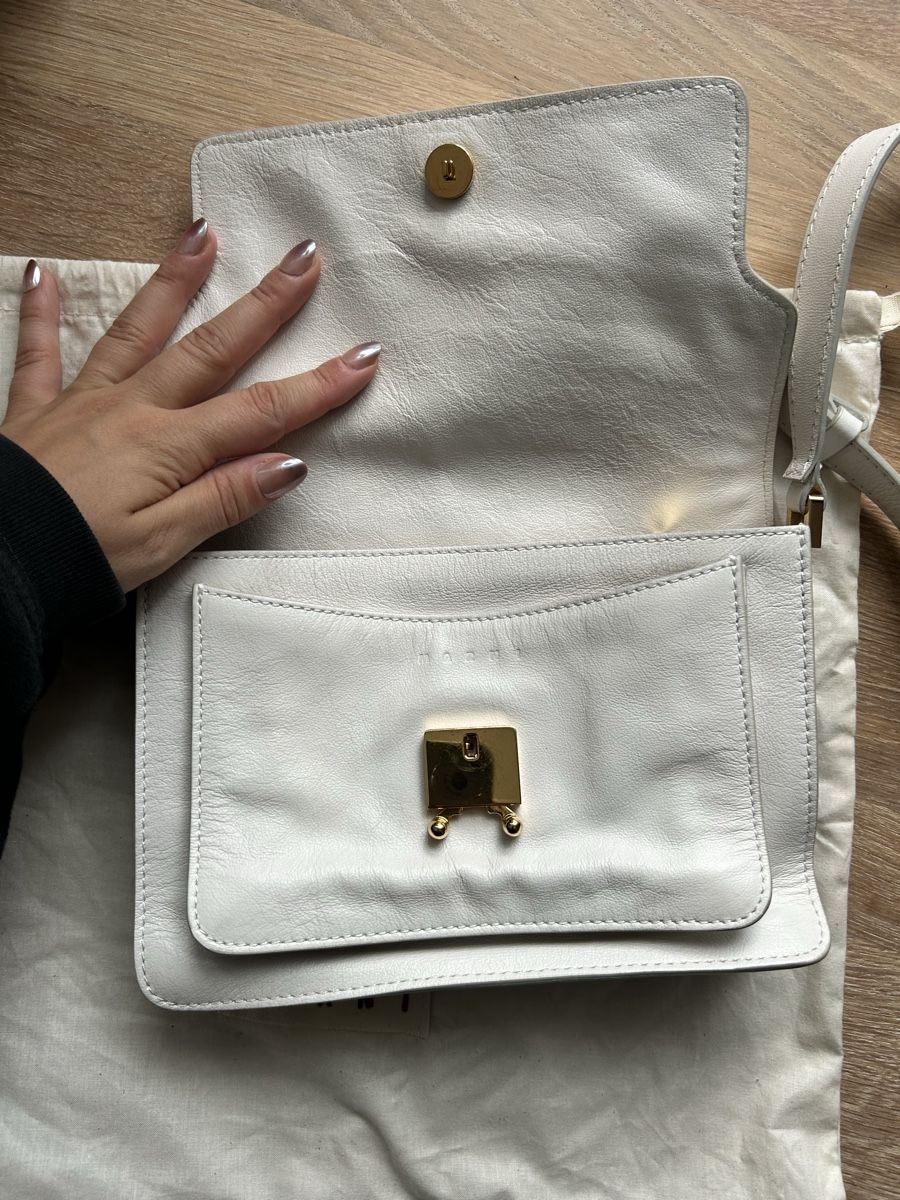 Marni Borse da donna: Marni Umhängetasche Leder, weiss – Usato da Andwil SG venduto da nin_y2zm 3
