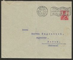 1913 10 Rp. Ganzsachenbrief von Bern