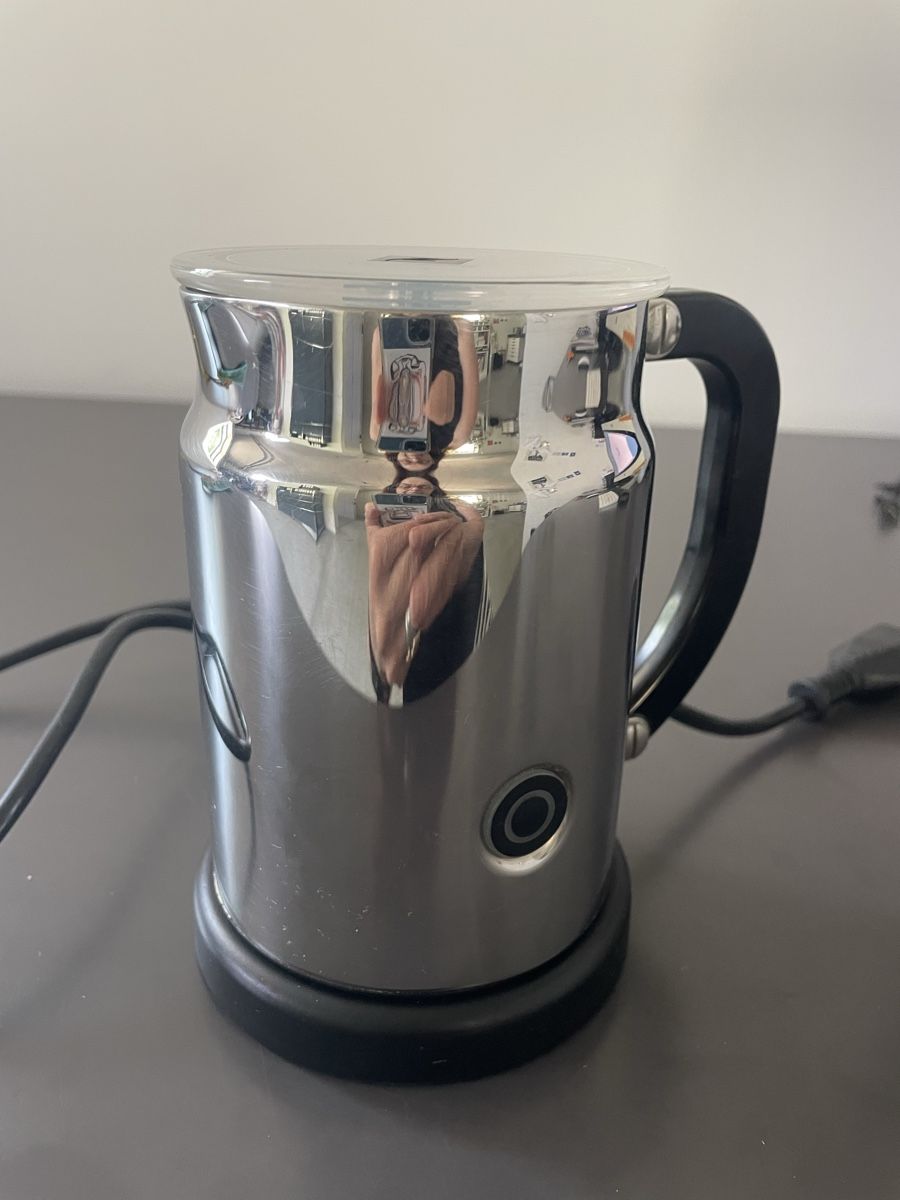 Küchengeräte: Nespresso Milchaufschäumer Edelstahl – Gebraucht aus Rothenburg von Welcomeback