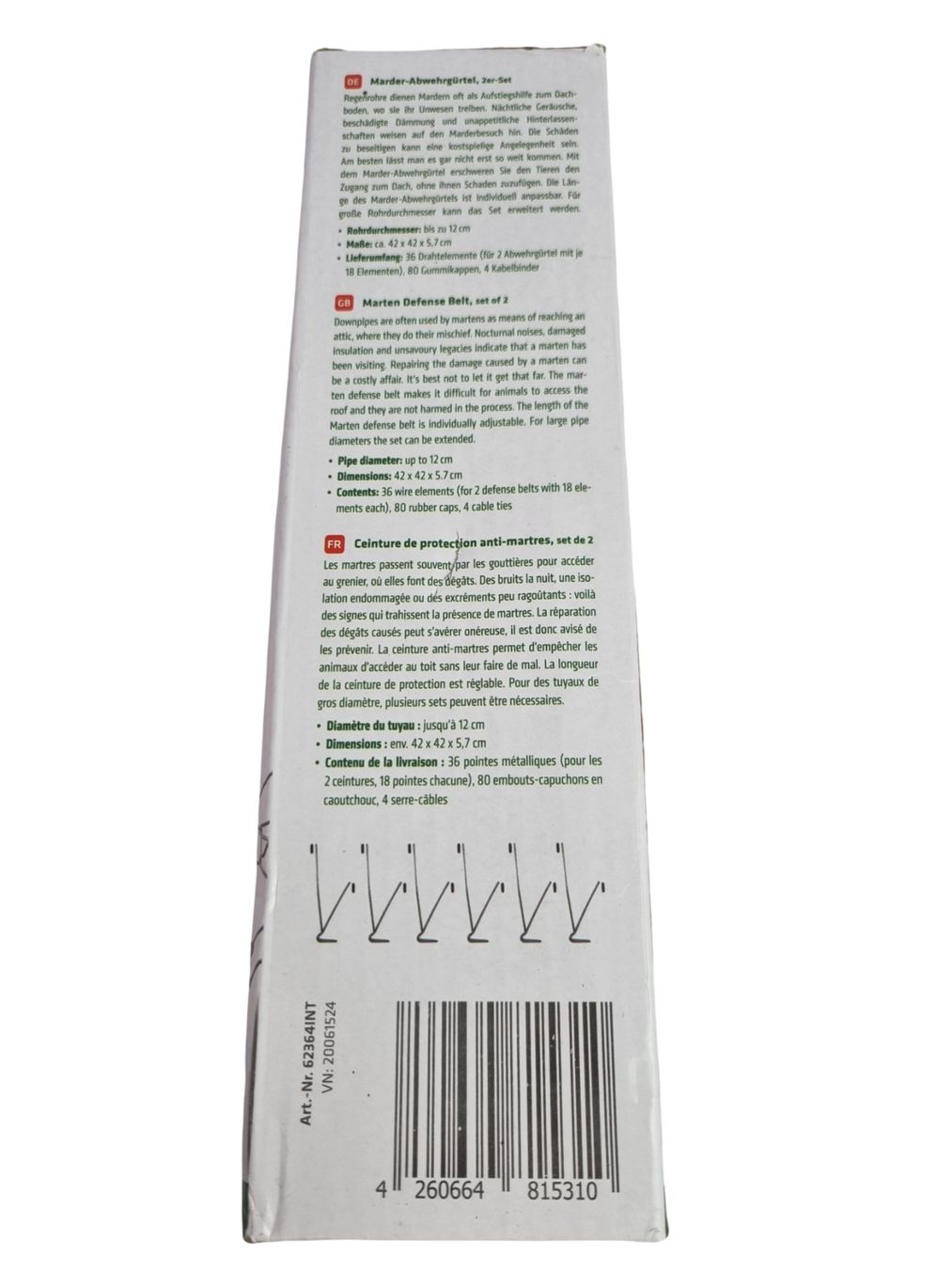 Sistemi d'allarme: GARDIGO Marder-Abwehrgürtel 2er-Set – Nuovo (secondo la descrizione) da Wangen b. Olten venduto da Restwert_Wangen 2