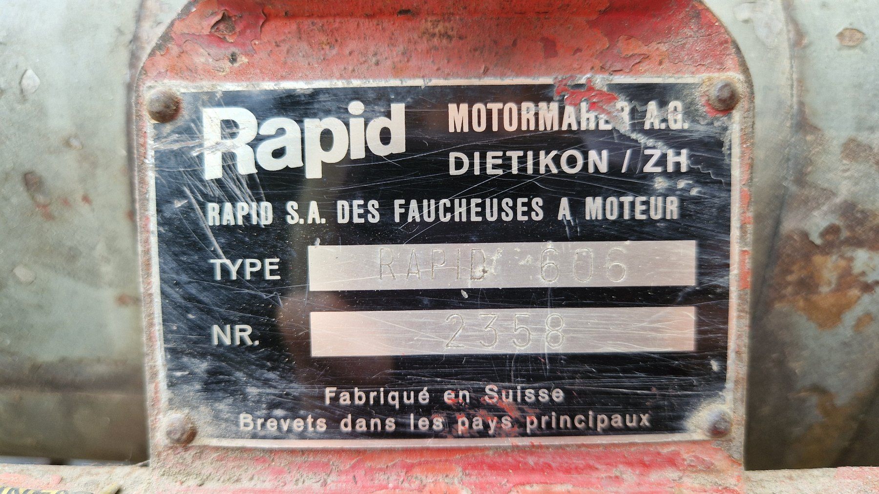 Rapid Toutes les machines: Rapid 606 Motormäher Balkenmäher – D'occasion à Kerzers par Saerchen 4