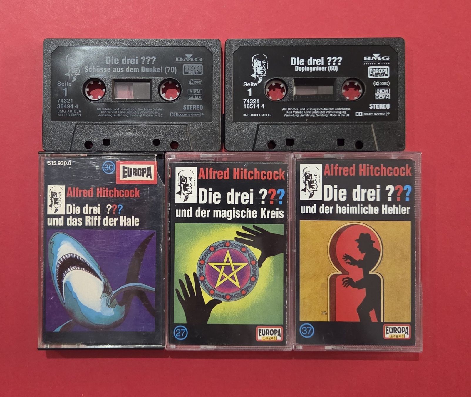 Kompaktkassetten: 🟩🟨🟥 Die Drei Fragezeichen 5x Hörspiel Kassetten 🟩🟨🟥 – Gebraucht aus Illnau von BoFrost