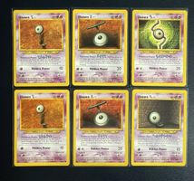 Pokemon Unown Neo Series 6 Cards Set