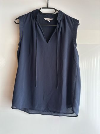 H&M Sommerbluse / Bluse Grösse 34 dunkelblau