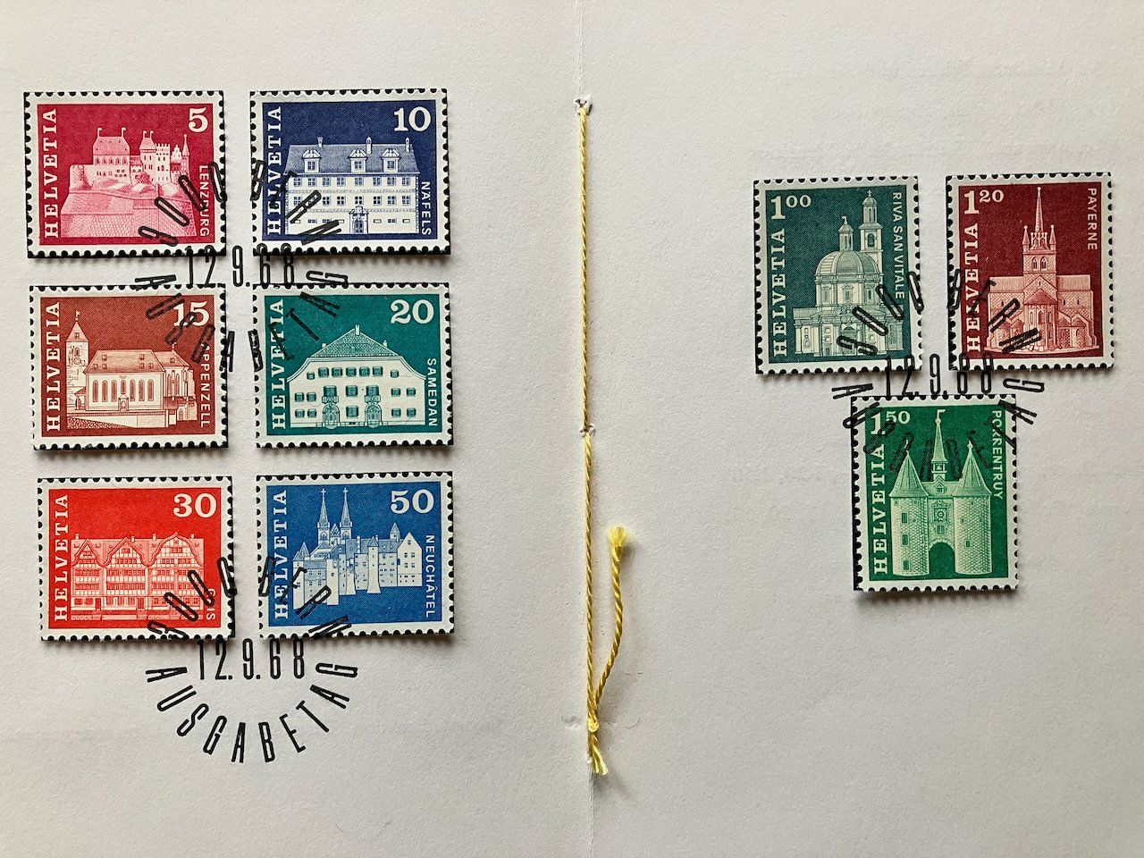 Tutti i francobolli: 4 PTT-Bögli 1961-69 – Usato da Nesslau venduto da zueri6 3