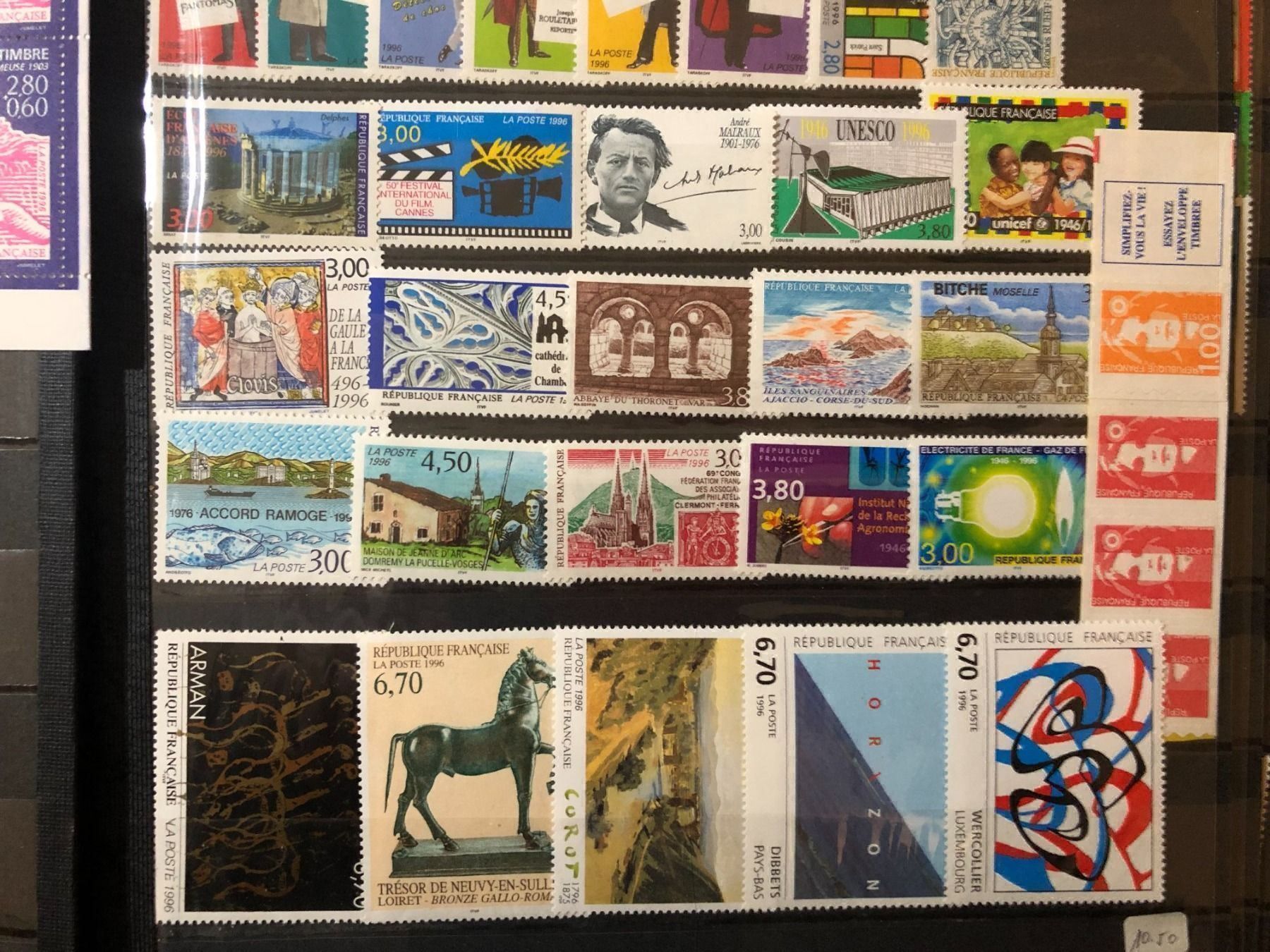 Tutti i francobolli: () Année complète 1996 Neufs** – Nuovo e nell'imballaggio originale da Lausanne venduto da ffhoud 3
